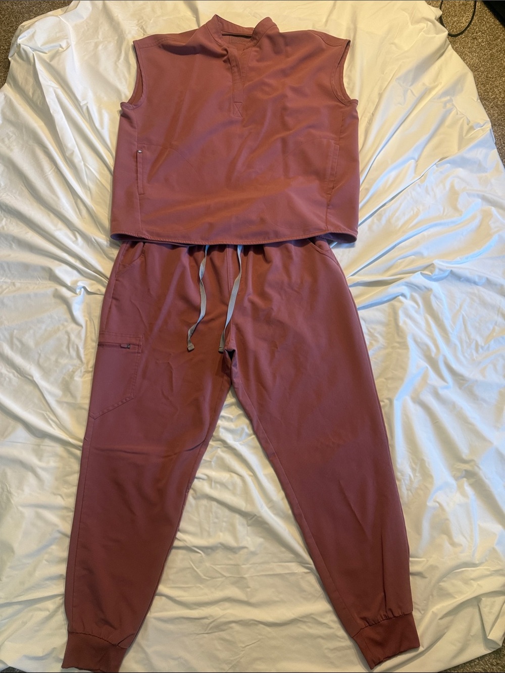 Figs Top & Jogger Set - Mauve
